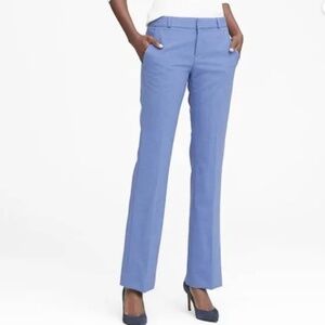 Banana Republic Light Blue Straight-Leg Dress Pants